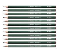 STABILO Crayon graphite Othello 2B – tête trempée – Lot de 12