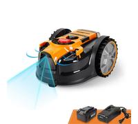 [289,99 € UNIQUEMENT & Livraison gratuite] LawnMaster VBRM16 OcuMow-150m² Robot tondeuse sans fil, jusqu'à 150 m², auto-propulsée, évitement d'obstacles, silencieuse, sans fil