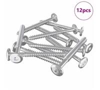 2896| Ensemble de 12 Vis en Bois - vidaXL - acier - argenté - 6 x 70 mm - Robuste et durable,0.16 kg