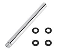28cm Tube Prolongateur de Douche Bras Douche Extension en Acier Inoxydable | DXLing Extension de Bras de Douche Chromage électrodéposant Tuyau de Douche Rond pour Pommeau de Douche de Salle De Bains