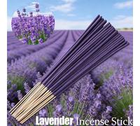 29/75/100/180/255 pièces Bâtons d'encens à la lavande - Bâtons d'encens en bambou, idéal pour l'aromathérapie, le yoga, la méditation, la fragrance pour la maison et le bureau - Ensemble cadeau parfai