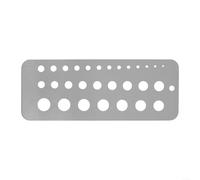 29 tailles Drill Gauge acier pour foret diamètre | Construction en acier inoxydable durable, résistant à la corrosion, construction stable, finition argentée, bords précis
