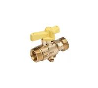 29014025 Robinet d'arrêt gaz 1-1/4" quart de tour jaune