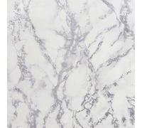 296701 - Papier Peint Arthouse Effet Marbre Blanc/Blanc Casse Signature1