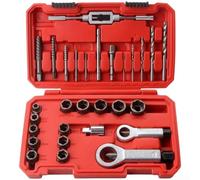 29pc Broken Screw Extractor Set High Carbon Steel(B) | alloy construction, rust resistant, handles tough bolts, professional grade, long lasting
