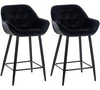 2er Set Barhocker Gibson 76 Samt