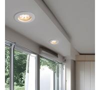Lot de 2 lampes LED encastrées salle de travail éclairage intérieur spots muraux plafond titane Brilliant G00762/11