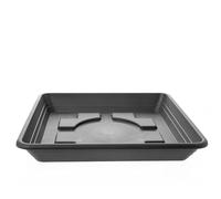 2friends Soucoupe 28 x 28 cm pour pot de fleurs - Grand extérieur - Très robuste - Anthracite - Soucoupe pour pot de fleurs - Grand extérieur - Plastique protégé contre les UV - Fabriqué en Allemagne