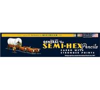 2HB 4982 Lot de 12 crayons graphite semi-hexagonaux #2