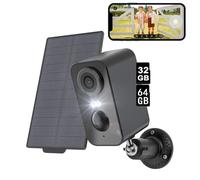 2K 3MP HD caméra de surveillance extérieure solaire 2.4GHz caméra WLAN avec détecteur de mouvement PIR 32&64GB carte mémoire
