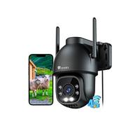2K Caméra de Surveillance Extérieure 4G LTE avec Carte SIM PTZ 360°, Détection Humaine, Suivi Auto, Vision Nocturne Couleur 30M