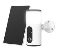 2K Caméra Surveillance Wifi Extérieur Sans Fil Solaire Avec Lumens Vision Nocturne Couleur, Pir Détection Mouvement, Audio B[CE199]