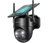 2K Camera Surveillance Wifi Exterieure Sans Fil|Caméra Solaire 3Mp 360°Ptz,Wi-Fi 6,Détection Pir Intelligente,Alarme Anti-Intrusio