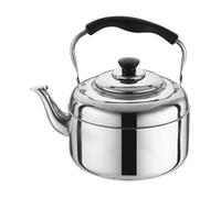 2L Bouilloire de cuisinière, Inox Théières pour Cuisinière, Bouilloire gaz, Poignée Résistante à la Chaleur, Théière Inox Label
