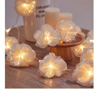 2m 10leds - USB blanche guirlande lumineuse LED orchidée, éclairage Floral de vacances, Vase de fleurs, décor