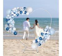 2M*2.1M Nouveau Métal Arc de Mariage Cadre Ballon Arc Coeur Formes Décor Blanc DHL