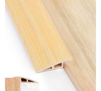 2M Barre de Seuil Adhesive de Porte en PVC, Bandes de Transition Sol | Rampe de Seuil Pente de Seuil, 10mm, pour des Hauteurs de 7-10mm(Grain de Bois)