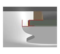 2m LED Profilé pour construction sèche DSL flex pour les surfaces flottantes pour Plaque de plâtre Acier Feuille de zinc