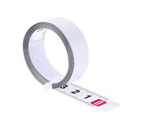 2m Mètre à Ruban en Acier au Carbone Auto-adhésif, Droite à Gauche | Règle Métrique Auto-adhésive, 13mm Ampleur, Tape Measure, pour Mesurer établis, Table, Machine, Onglet