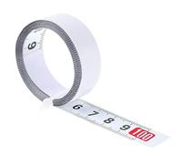 2m Mètre à Ruban en Acier au Carbone Auto-adhésif, Du Milieu aux Côtés | Règle Métrique Auto-adhésive, 13mm Ampleur, Tape Measure, pour Mesurer établis, Table, Machine, Onglet