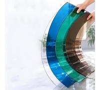 2mm Feuilles De Toit En Polycarbonate, Porte D'entrée Auven, Pour Auvent Extérieur Carport Remplacement(Transparent,1.0m x 15.0m)