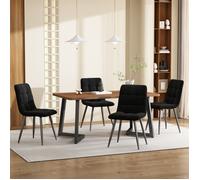 2nd Generation accueillante feeling Dining Group (Set de 5), table à manger avec 4 chaises, table à manger de cuisine moderne,