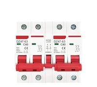 2P+2P MTS AC Dual Power Manual Transfer Interlock Circuit Breaker Din Rail Isolating Discounnecting Switch MCB 40A 63A(10A)