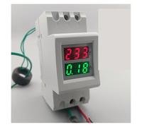 2P 36mm Din rail Dual LED display Voltage and current meter voltmeter ammeter range AC 80-300V 200-450V 0-100A CZAOINCU(200V TO 450V)