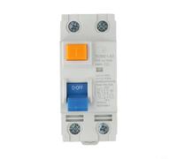 2P 63A 10mA Disjoncteur FI 6kA 230V Interrupteur différentiel avec plan de câblage pour montage sur rail DIN, boîtier ignifuge et fenêtre de visualisation pour une protection fiable des personnes (10