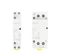 2P AC 110V 220V 50/60Hz 16A 20A 25A 32A 50A 40A 63A Din Rail Household Modular Contactor Switch Controller DIY Home Hotel(EACT-2P-25A,2NO,110v)
