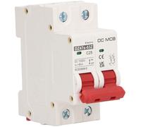 2P DC Disjoncteur avec Rail DIN, Disjoncteur Modulaire de Protection contre les Courts-circuits 1000V 25A pour Système D'alimentat