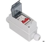2P DC Disjoncteur, Interrupteur de Déconnexion 1000V 16A Disjoncteur étanche IP65 pour Système Solaire PV