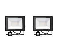 2PACK - Projecteur LED détecteur de mouvement 50W,5000LM Projecteur LED Exterieur Avec Detecteur Blanc Chaud(3000K) Imperméable IP66 Projecteur LED exterieur de sécurité pour, garage, couloir