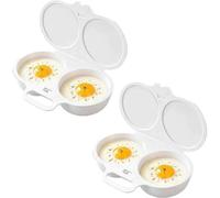 2PC/3PC Pocheuses à Œufs Micro-Ondes, Avec Couvercle Et Poignée Cuit-œUf Micro-Ondes Cuisson Rapide Sans Huile Des Ustensiles De Cuisine Pratiques,A