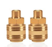 2pc couplage à air comprimé bouchon interne 1/4 "filetage extérieur laiton mâle 1/4 pouce bouchon de couplage douille de couplage connecteur de tuyau douille de soupape connecteur fileté