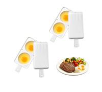 2PC Cuiseur à œufs pour Micro ondes, 2 Cavités, Moule de Cuisson Multi | Tasses Fabricant D'oeufs Cuiseur à Vapeur pour -Ondes Ondes Pocheuse à œufs pour Le Petit Déjeuner À La aison