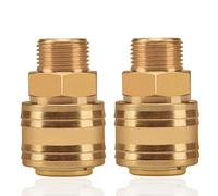 2pc raccord d'air comprimé bouchon intérieur 3/8 "filetage extérieur laiton AG bouchon d'accouplement prise d'accouplement bouchon de tuyau bouchon de soupape prise filetée bouchon