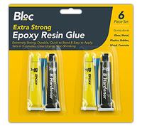 2PC Résine époxy Super Colle et durcisseur rapide 5 minutes à sec Extra Forte en verre, céramique, carrelage, métal, plastique, etc. adhésif