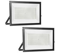 2pcs 100W Projecteur LED Extérieur, Royana 10000LM Lampe LED Exterieur, 6000K Blanc Froid Spot LED Extérieur, IP65 Etanche Eclairage de Sécurité, Projecteur LED pour Terrasse, Garage, Patio, Jardin