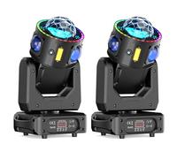 2PCS 150W Tête Mobile LED RGBW Faisceau Boule Disco Lumière de Fête Stroboscope Effets Lumineux pour Disco Fête Club Noël Éclairage de Scène