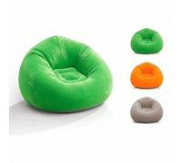 2pcs/1set Fauteuil pouf gonflable avec pompe à air, canapé gonflable portable, chaise longue pliable intérieur/extérieur, siège gonflable piscine en peluche douce, canapé affaissé léger et compact, co