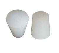 2pcs 3 # -14 # Plug silicone sans trou pour Airlock Valve barboteur Brew vin de qualité alimentaire Bouchon en caoutchouc de silicone (3 #)