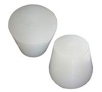 2pcs 3 # -14 # Plug silicone sans trou pour Airlock Valve barboteur Brew vin de qualité alimentaire Stopper en caoutchouc de silicone (6 #)