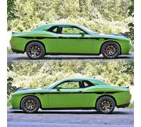 2pcs 350cm long strip body graphics Vinyl Decals Decor Sticker blue