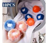2pcs/4pcs/6pcs/8pcs/10pcs/12pcs Boules anti-poils d'animaux réutilisables, boules de nettoyage de peluches pour vêtements - attrape-peluches pour machine à laver - filtre à poils de chat et peluches. 
