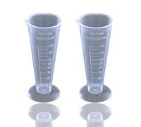 2PCS 50ml Tasse À Mesurer, Gobelet À Mesurer Transparent En Plastique PP Gradué Avec Marque De Mesure Pour Laboratoire, Fabrication De Liquides De Cuisine