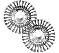 2Pcs 6″ Tete Debroussailleuse Universelle, Brosse Debroussailleuse,Tête de Désherbage Fil d'acier,Tête De Coupe-Brosse