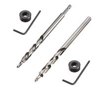 2Pcs 9.5mm Foret de Trou de Poche pour Gabarit de Perçage Guide Percage | Saipor 6.35mm Tige Hexagonale Tige Ronde Foret Fraise Meche Etage