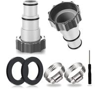 2PCS Adaptateur Tuyau Piscine, Adaptateur Piscine, Adaptateur pour Piscine, Adaptateur Tuyau Piscine, Adaptateur Tuyau pour Pompe,