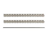 2pcs Agrafe pour bande transporteuse jonction de convoyeur attache de courroie transporteuse pour caoutchouc et PVC fixation rapide pour industriel (600mmL W28mm T9.5mm pour ceinture 5-7mm)